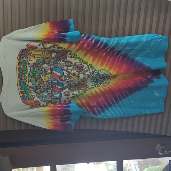 Vintage Grateful Dead Summer 92 Tie-dye Authentic Concert T-shirt Excellent XL - Picture 4 of 5